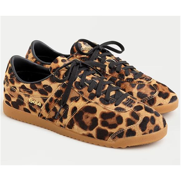 NIB GOLA x J.Crew Bullet Sneakers Leopard Print Calf Hair 10 shoes - Picture 11 of 11
